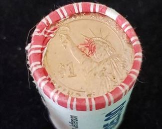 Uncirculated Presidential Dollar Coin Roll