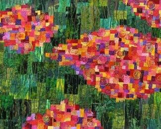 Tiptoe thru The Tulips 79 x 39 cropped full view