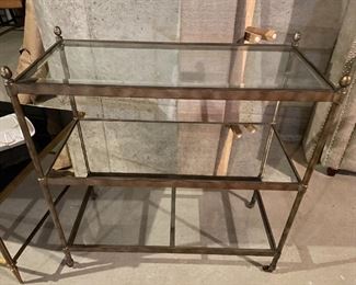 3 Tier Glass and Meal Shelf .  Middle glass is mirrored