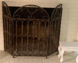 Fireplace screen cover. Probably from Front Gate.