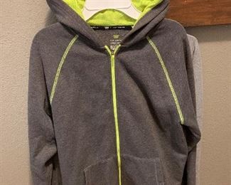 Young men’s clothing - sizes range from boys size 8 to young men’s small - tops, jeans, shorts, hoodies - many great labels….Nike, Under Armour, Patagonia, Tek Gear