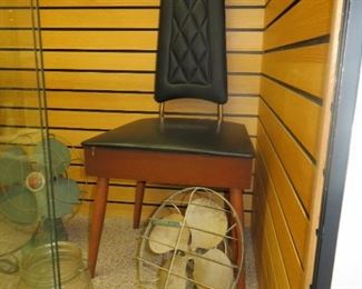 MCM Chair & Antique Fan