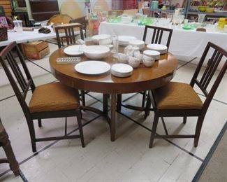 Widdicomb MCM Table & Geo Flint Chairs