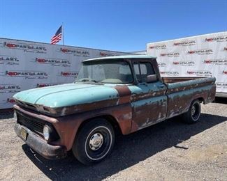 120	

1963 Chevrolet C10 with Buick Engine
SEE VIDEO!
VIN: 3C1540151806
Plate:  H13801
Mileage 82,720
Doc Fee:  $70
DMV Registration Fee:  $932

Notes
California title on hand, Transmission just rebuilt