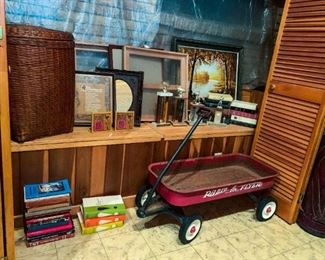 vintage Radio Flyer wagon