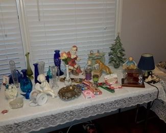 Christmas and glassware
