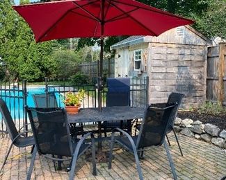 Full patio set from front gate

Pending sold