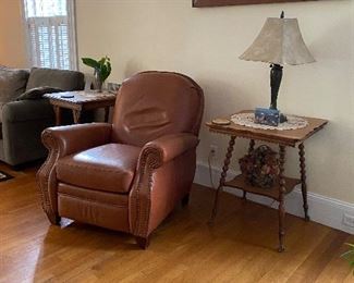 Leather recliner by BarcaLounger good condition 
