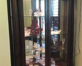 Beautiful display cabinet, lighted