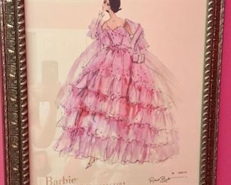 "Barbie Fashion Model Collection," signed, Ltd. Ed. print (3,966/5,000) by Robert Best. 19.5"W x 23.5"H