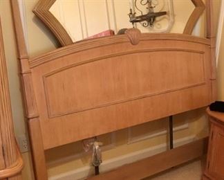 Bernhardt bedroom furniture. Queen bed frame. Mirror fits dresser (sold separately).