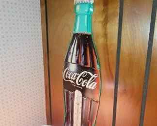 Vintage metal Coke sign