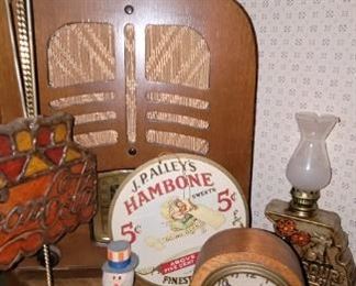 Antique radios and and vintage advertising