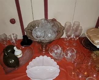 Milk and carnival glass