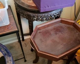 Antique Marble Top Wall Hugger