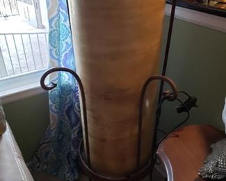 Huge Candle in Iron Stand