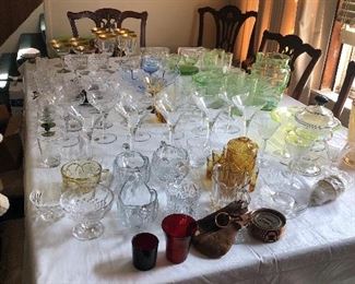 Dining Table & Glassware