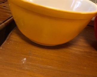 Orange Pyrex Bowl
