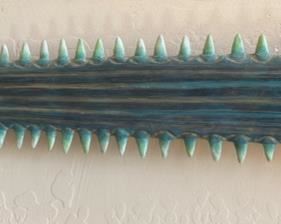 RARE Dr Seuss Sawfish Unorthodox Taxidermy Resin Sculpture Saw Fish THEODOR GEISEL 8x26.5x2.5in HxWxD
