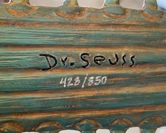 RARE Dr Seuss Sawfish Unorthodox Taxidermy Resin Sculpture Saw Fish THEODOR GEISEL 8x26.5x2.5in HxWxD