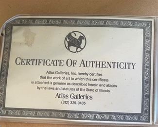 Dr Seuss Alley Cat for a Long Alley Canvas Limited Edition Serigraph Lithograph 850 Arabic Edition Frame; 17.25x51.25 Art: 9.5x43.5 HxWxD