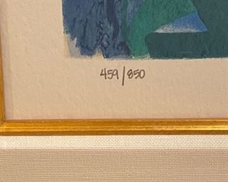 Dr Seuss Relaxed In Spite Of It Limited Edition Serigraph Lithograph 850 Arabic Edition Frame: 37x56in Art: 26x44.75in HxWxD