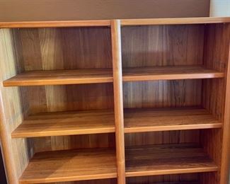 Teak Wood Bookshelf Desk 85.5x60x66 HxWxD