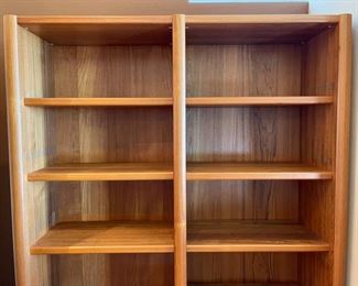 Teak Wood Bookshelf Desk 85.5x60x66 HxWxD