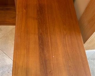 Teak Wood Bookshelf Desk 85.5x60x66 HxWxD