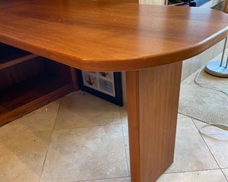 Teak Wood Bookshelf Desk 85.5x60x66 HxWxD