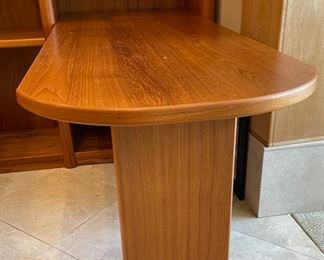 Teak Wood Bookshelf Desk 85.5x60x66 HxWxD