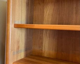 Teak Wood Bookshelf Desk 85.5x60x66 HxWxD