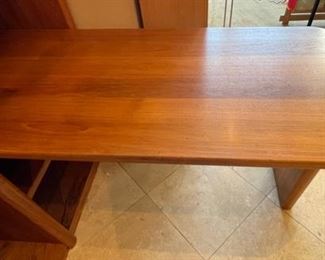 Teak Wood Bookshelf Desk 85.5x60x66 HxWxD