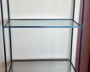 Iron & Glass 4 Tier Etagere 62 x 25.5 x 13 HxWxD