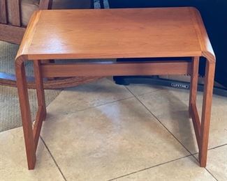 Artist Made Hardwood Accent table 18 x 24.5 x 14.5