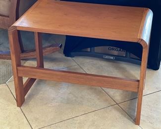 Artist Made Hardwood Accent table 18 x 24.5 x 14.5