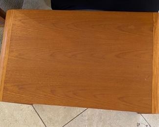 Artist Made Hardwood Accent table 18 x 24.5 x 14.5