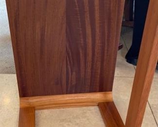 Artist Made Hardwood Accent table 18 x 24.5 x 14.5