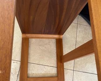 Artist Made Hardwood Accent table 18 x 24.5 x 14.5