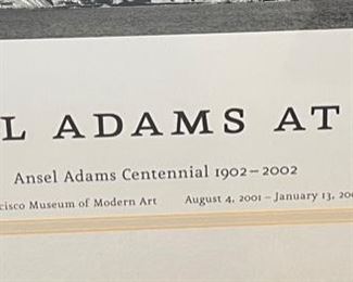 Ansel Adams Centennial Poster Framed Frame: 30.5 x 36.5