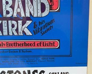 Led Zeppelin Winterland Concert Poster Framed Bonzo Dog Band Roland Kirk Wolfgang's Vault Frame: 26x21 Poster: 22x14in HxWxD