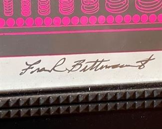 1968 Alice Cooper Blue Cheer Nitty Gritty Dirt Band & The Nazz Concert Poster Frame”d Frank Bettencourt" signed Frame: 27x21. Poster: 21.25x15.75 HxWxD