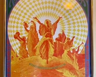 The Doors Lothar and the Hand People Concert Poster Captain Beefheart & The Magic Band FDD004 Frame: 20.5x14.5 Poster: 20x14in HxWxD