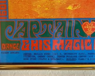 The Doors Lothar and the Hand People Concert Poster Captain Beefheart & The Magic Band FDD004 Frame: 20.5x14.5 Poster: 20x14in HxWxD
