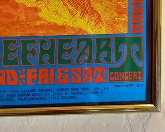 The Doors Lothar and the Hand People Concert Poster Captain Beefheart & The Magic Band FDD004 Frame: 20.5x14.5 Poster: 20x14in HxWxD