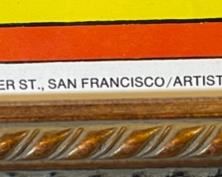 Bob Dylan Bob On Bob Concert Poster w/ 1966 ticket Frame: 37x22. Poster: 24.75 x 16.25 HxWxD