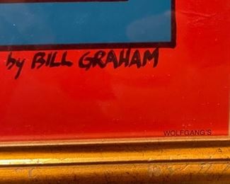 The Doors 1967 Fillmore Concert Poster Procol Harum Mt. Rushmore Frame: 37x28. Poster: 32x21.5 HxWxD