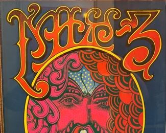 2pc Chuck Berry Sons of Champlin & The Kinks Elton John Concert Posters Frame: 26x31 Chuck Berry: 19 7/8 x 14in. Elton John: 21x14in HxWxD