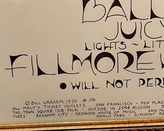 2pc Chuck Berry Sons of Champlin & The Kinks Elton John Concert Posters Frame: 26x31 Chuck Berry: 19 7/8 x 14in. Elton John: 21x14in HxWxD