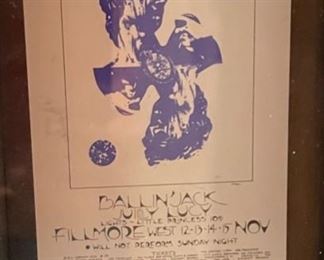 The Kinks Elton John Tickets Trio Framed 13x17 HxWxD